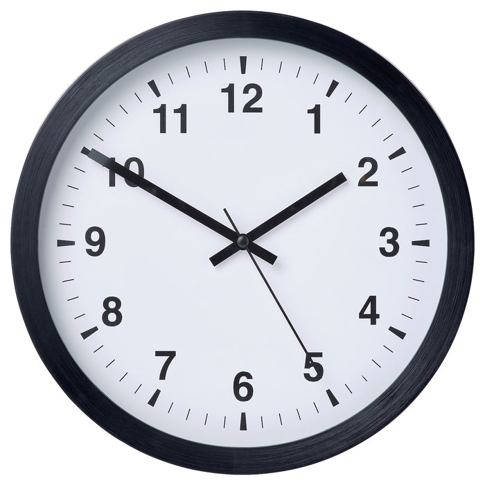 TJALLA wall clock, black, 28 cm, 10540885