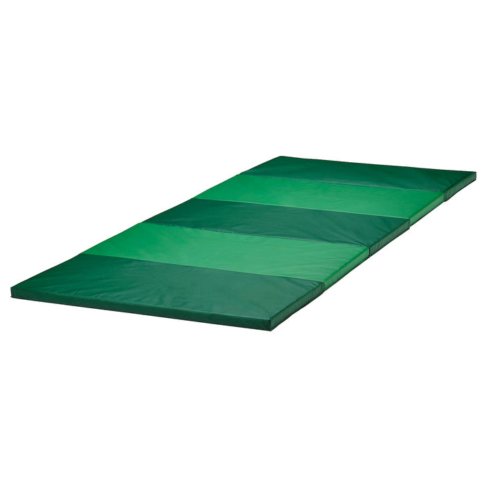 PLUFSIG folding gym mat, green, 78x185 cm, 10552270