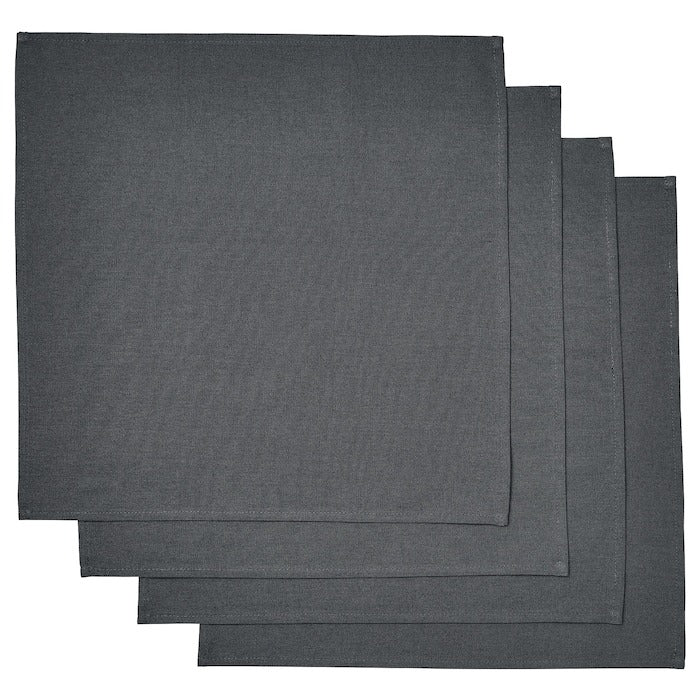 SVARTSENAP Napkin, dark grey, 35x35 cm, 10545920
