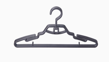 Black Coat Hanger(5 Pcs A Set), Black, 44.5*21*3Cm 4589767217372