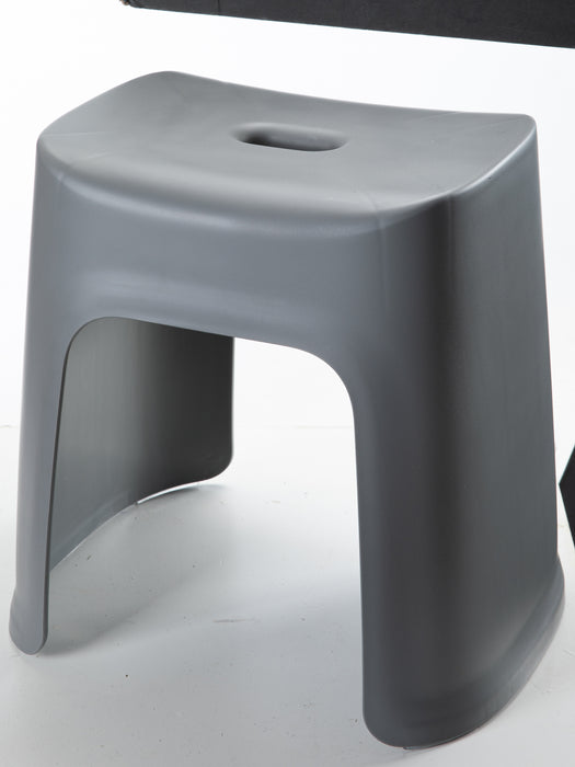 Plastic Small Stools High Stools-Gray, Gray, 37*29*35Cm 4589767242404