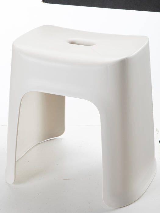 Plastic Small Stools High Stools-Creamy, Cream Color, 37*29*35Cm 4589767242398