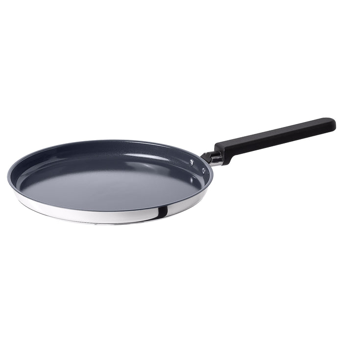 MIDDAGSMAT crepe-/pancake pan, non-stick coating/stainless steel, 24 cm, 20545222