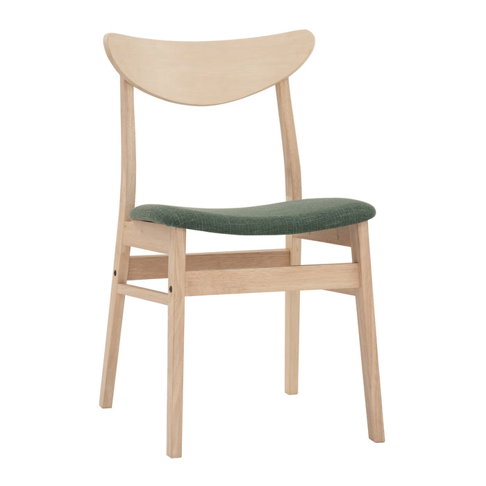 MACY Dining chair, white-wash/green, 44.5x50x77 cm, 241509