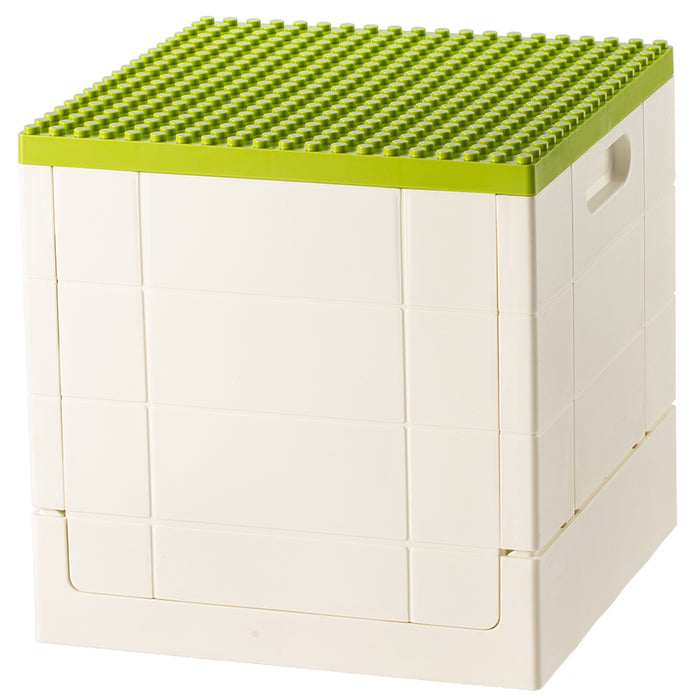 Lego Foldable Storage box, Green Lid, 32*32*32Cm 4589767206475
