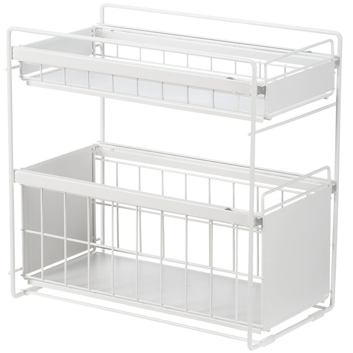Double Layer Under Sink Shelf Large, White, 40*22.5*39.5Cm 4589767215842