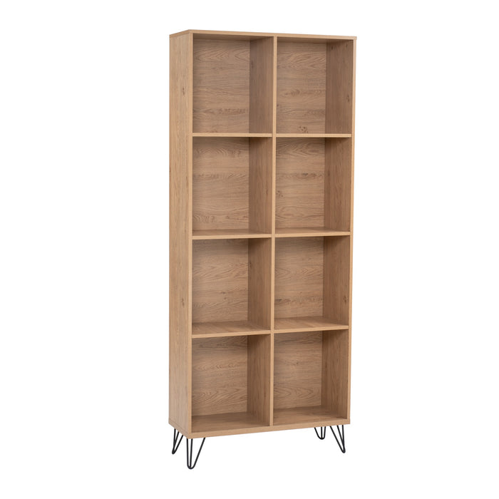 SAMOS Bookcase, Oak, 80x30x195 cm, 522044