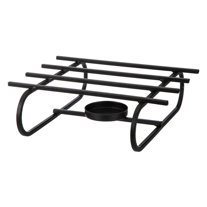 Iron Lacquered Candle Holder Black, Black, 20*19.5*6.2Cm 4589767251567