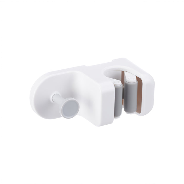 Wall Mounted Mop Holder Clip, White, 11.6*5*4.5Cm 4589767228842