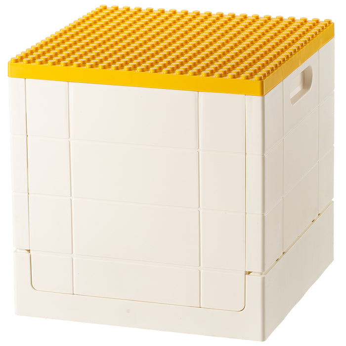 Lego Foldable Storage box, Yellow Lid, 32*32*32Cm 4589767206499