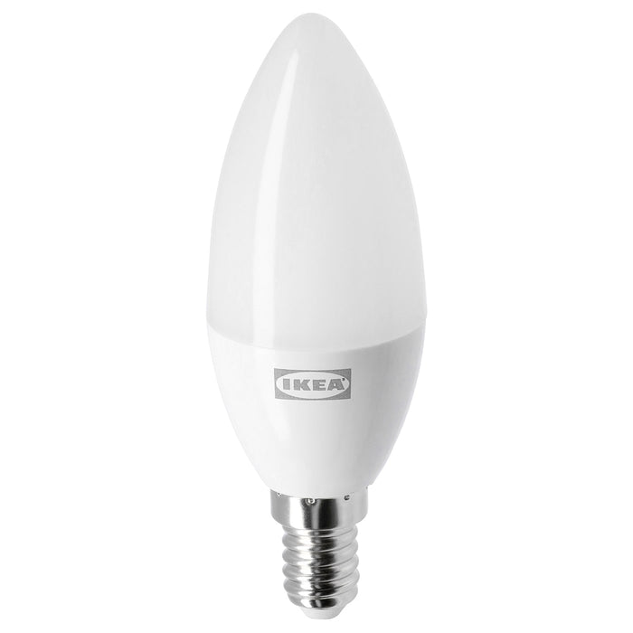 TRADFRI LED bulb E14 470 lumen, smart wireless dimmable/white spectrum chandelier, 70489718