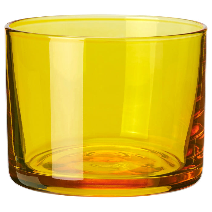 BUSKBJORK candle holder, bright yellow, 6 cm, 70563119