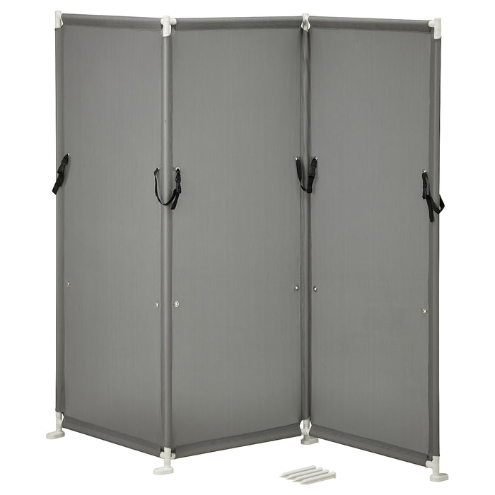 YTTERSKAR privacy screen, outdoor, grey, 185x150 cm, 90509485