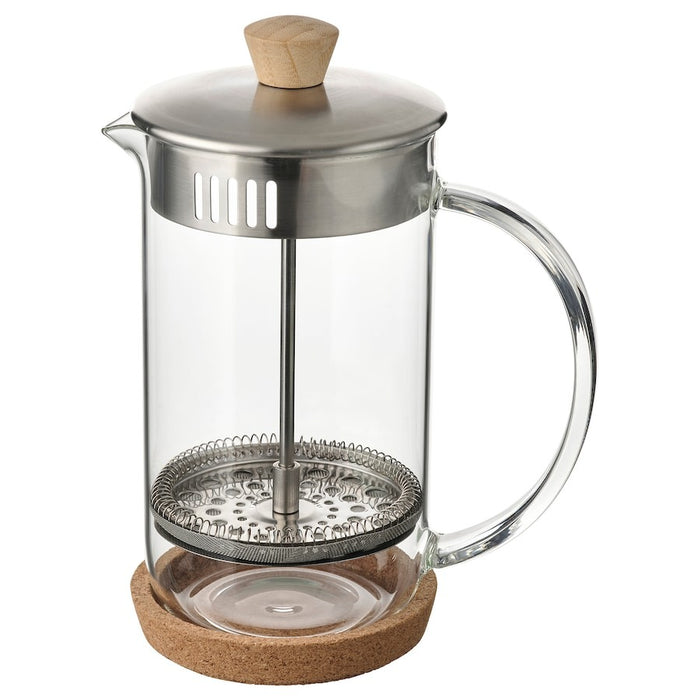 IKEA 365+ Coffee/tea maker, clear glass/stainless steel, 1 l, 90532725
