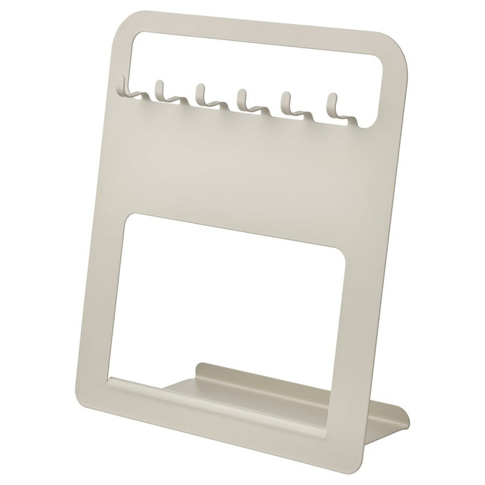 UPPFYLLD Holder for kitchen utensils, light grey/beige, 28x10 cm, 90533249
