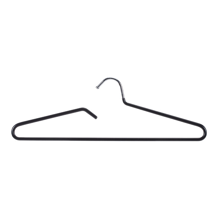 Latex Coated Coat Hanger Black (5 Pcs), Black, 40*12.2Cm 4589767237028