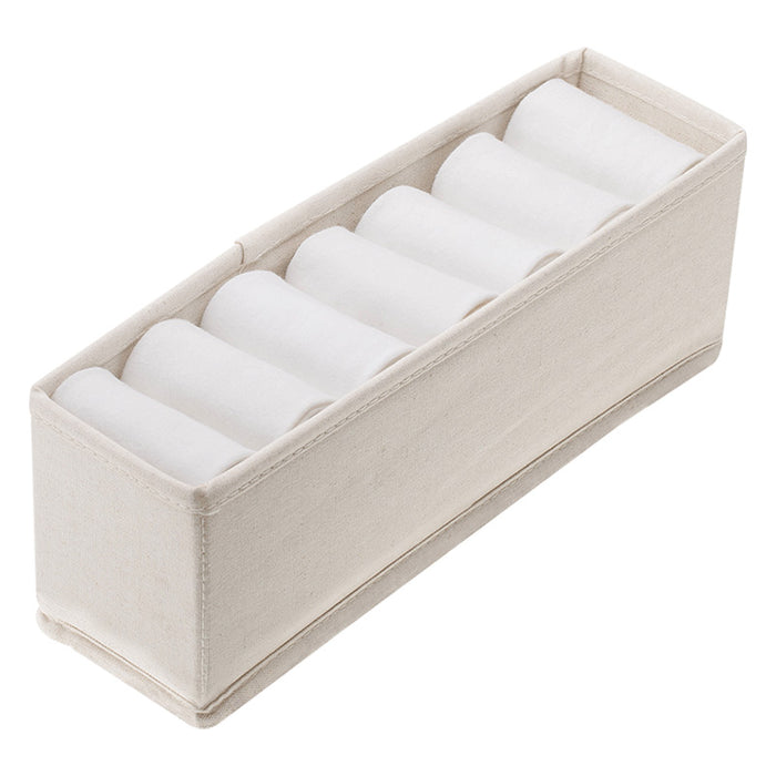 Underwear Organizer -S(9Cm)-No Grids, Beige, 9*33*11Cm 4589767229603