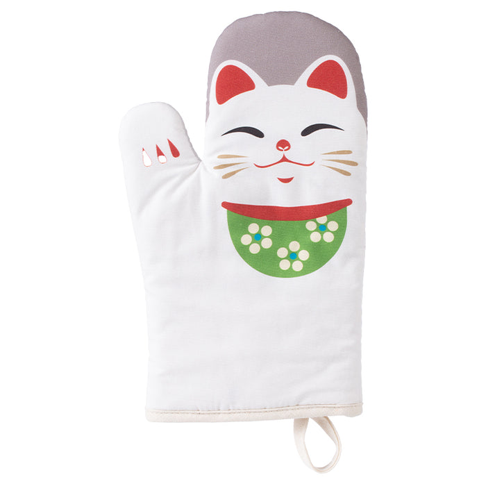 Oven Gloves Lucky Cat, White 4589767229030