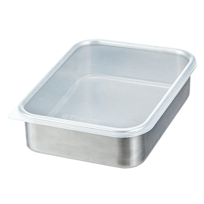 Stainlees Steel Food Fresh Keeping Box-1100Ml, Silver, 18.5*13.5*4.8Cm 4589767245245