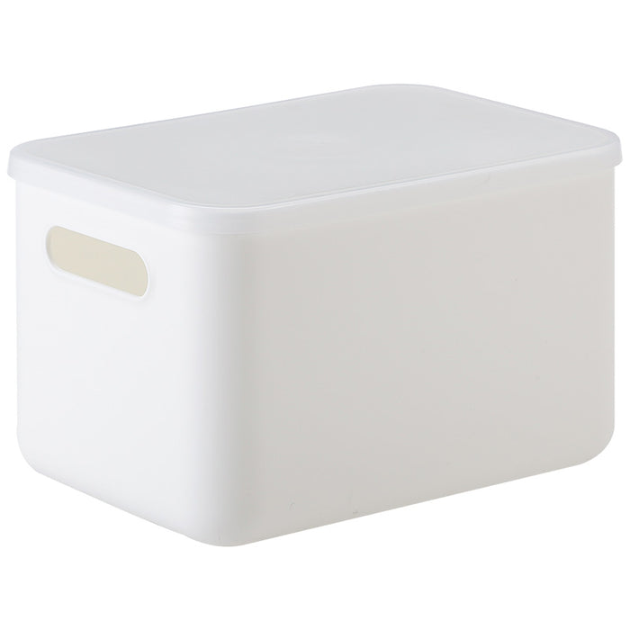 Middle White Handled Storage Box with lid, White, 36.5*26.5*16.5Cm 4589767191788