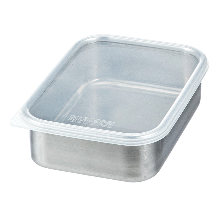 Stainlees Steel Food Fresh Keeping Box-700Ml, Silver, 16.5*12.5*5Cm 4589767245238