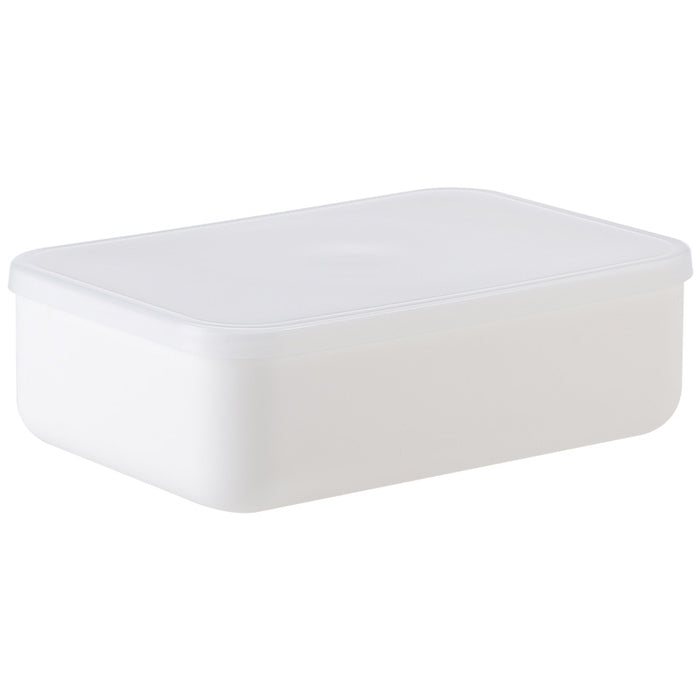 Small White Flat Storage Box with lid, White, 26.5*18.5*8.5Cm 4589767191757