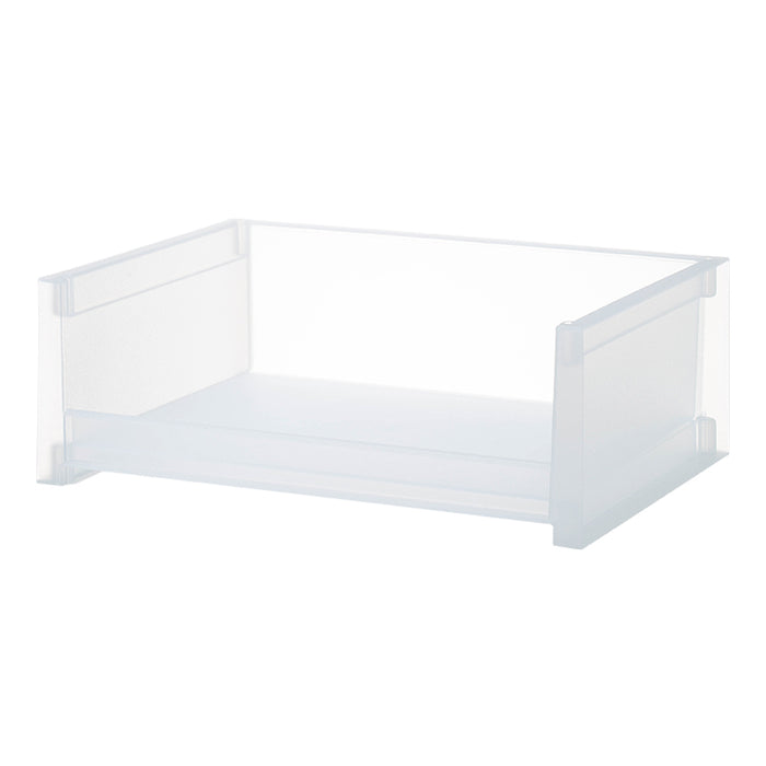 Stackable Storage Shelf Transparent S, White, 38*28*13Cm 4589767252694
