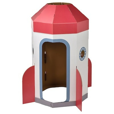 AFTONSPARV Children's tent, rocket white/red, 80556463