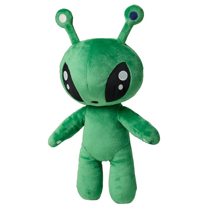 AFTONSPARV Soft toy, alien/green, 34 cm, 20551557