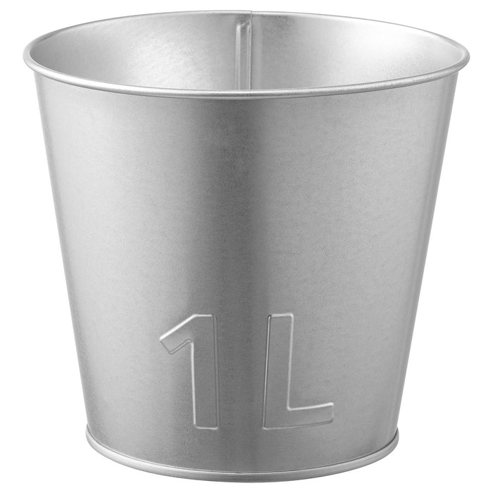 AKERBAR Plant pot, in/outdoor/galvanised, 12 cm, 50497700