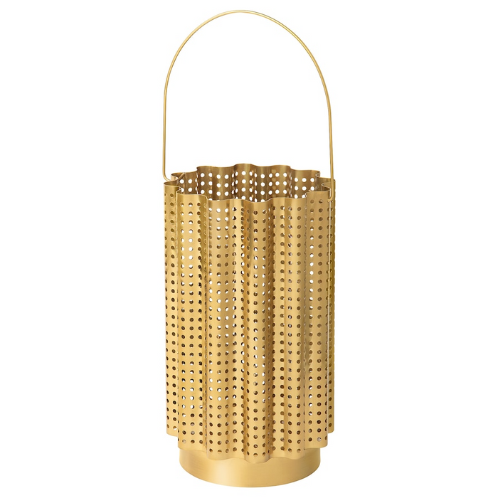 AROMATISK Lantern, brass-colour metal, 15x23 cm, 40588994