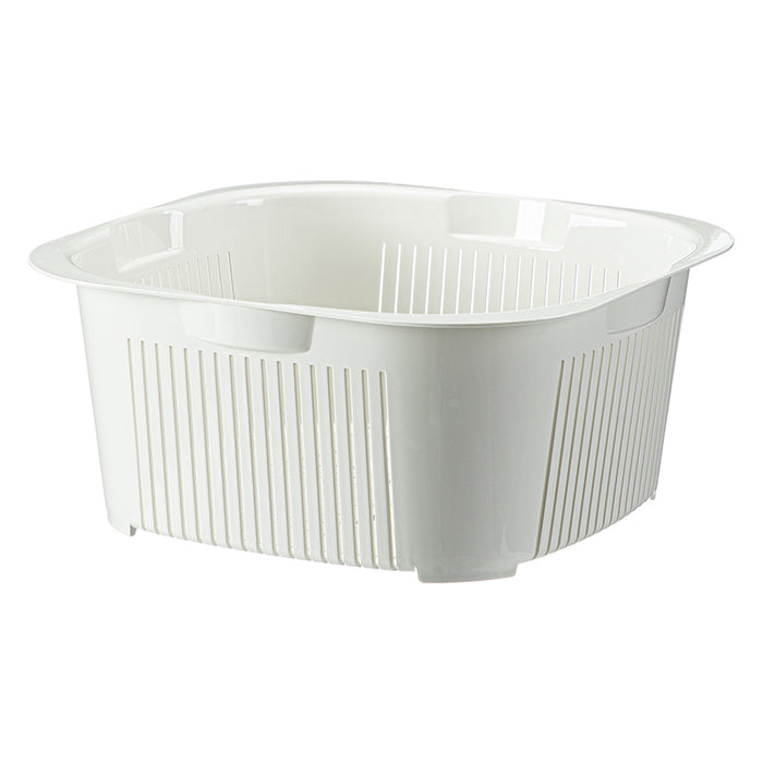 Double-Layer Draining Dishwashing Basket, White, 28*28*12.5Cm 4589767242435
