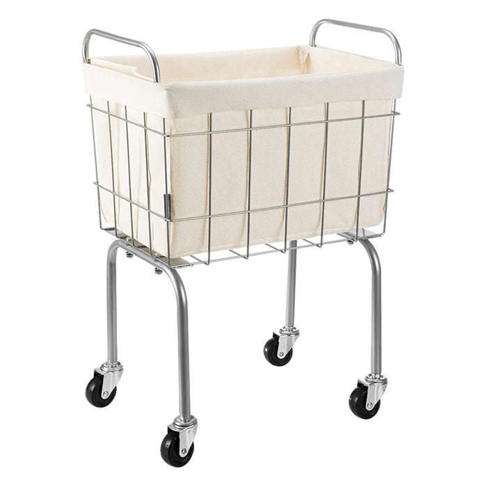 Laundry Basket with castors, Metal, 48*30.5*66.5Cm 4589767246075