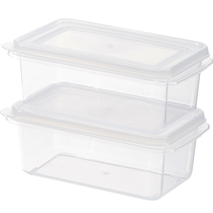 Food Box with lid, Clear, 180ml (Set of 2) 4589767211417
