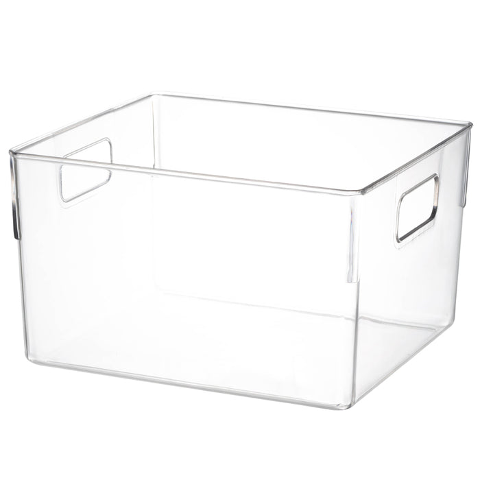 Book Storage Box With Handle-S, Clear, 25.6*23*15Cm 4589767199043