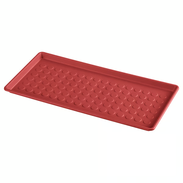 BAGGMUCK Shoe mat, in/outdoor/red, 71x35 cm