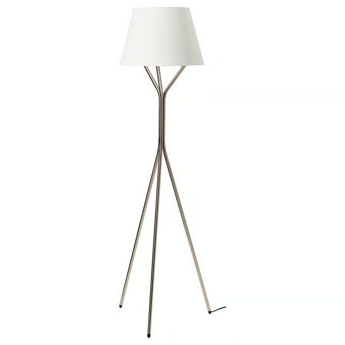 BLANKFYR Floor lamp, nickel-plated, 00566692