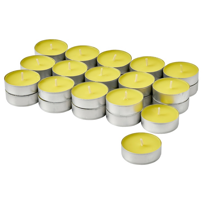 BLODHAGG Scented tealight, yellow, 3.5 hr, 30571507