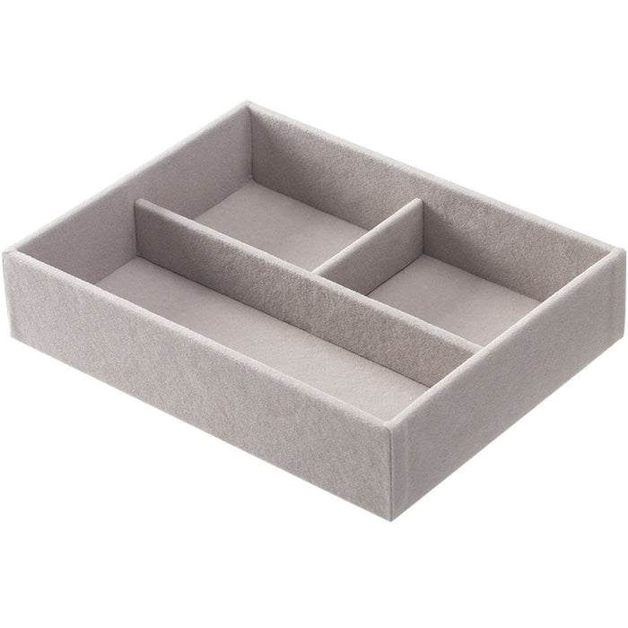 3 Compartment Jewelry Organizer, Grey, 22.3*17*5Cm 4589767219369