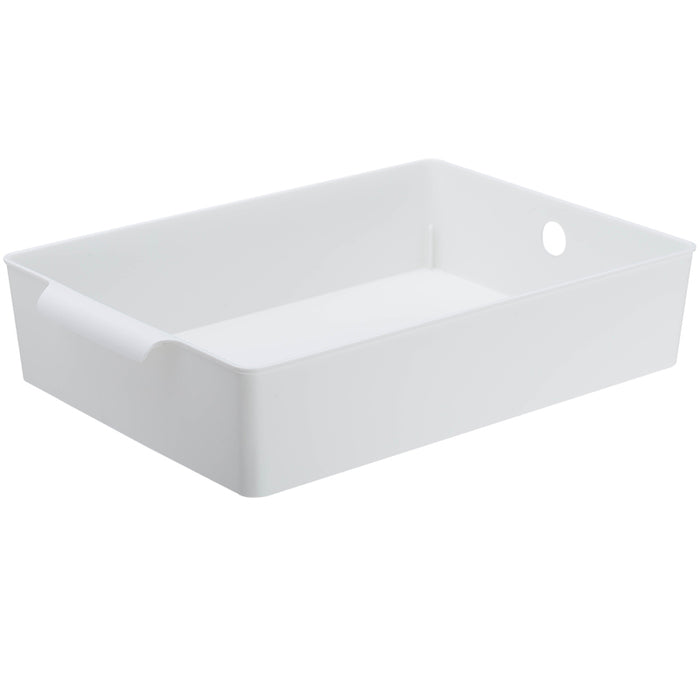 PP Storage Basket, White, 33.7*23.5*7.3Cm 4589767194925