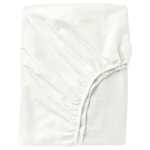 FARGMARA Fitted sheet, white, 90x200 cm, 90347681