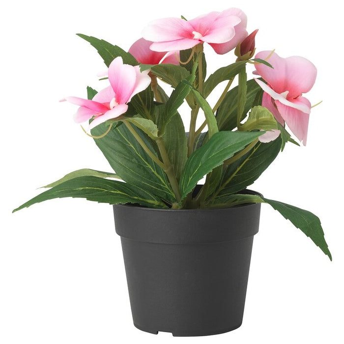 FEJKA Artificial potted plant, in/outdoor/balsam pink, 9 cm, 80548307