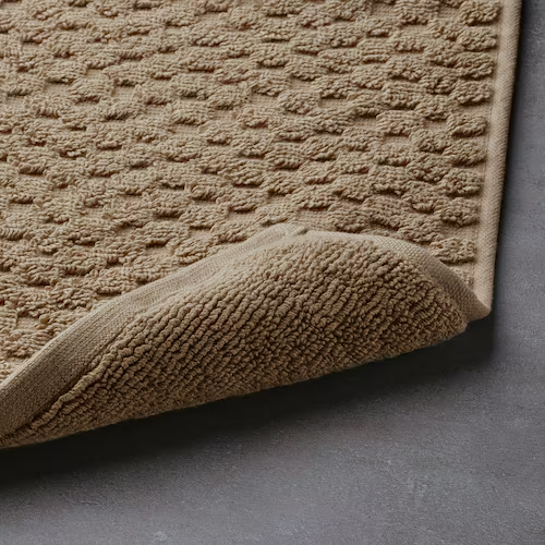 FJALLKATTFOT Bath mat, beige, 40x60 cm (16x24 "), 60580020