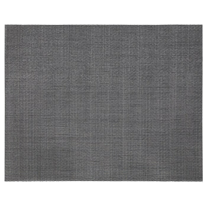 FLYGFISK Place mat, dark grey, 38x30 cm, 10569242