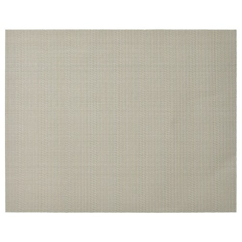 FLYGFISK Place mat, light beige, 38x30 cm, 70569244