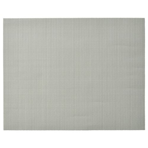 FLYGFISK Place mat, light grey, 38x30 cm, 80569253