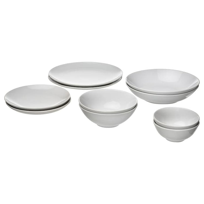 GODMIDDAG 10-piece service, white, 20572437