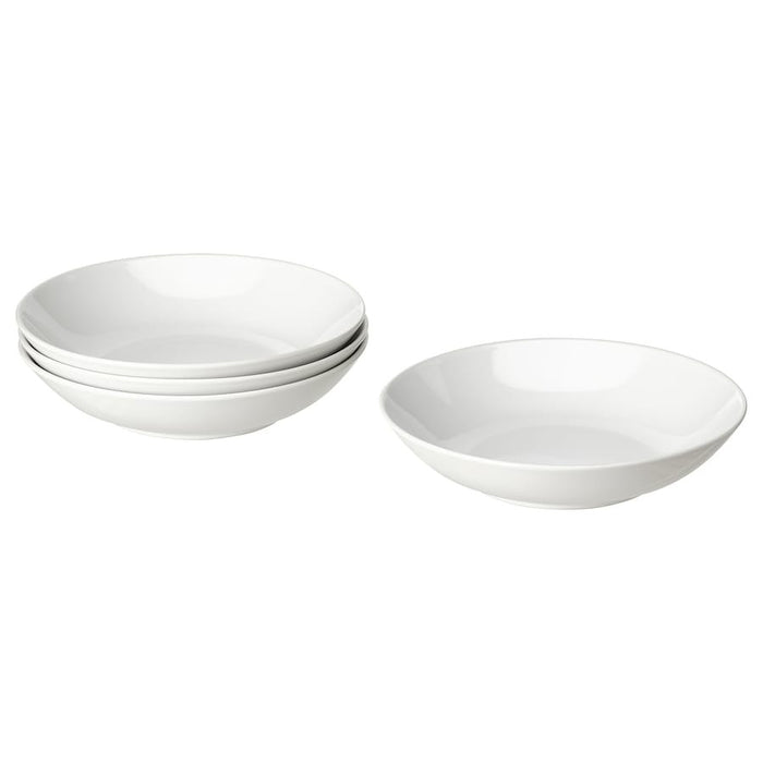 GODMIDDAG Deep plate, white, 23 cm (Pack of 4), 40479706
