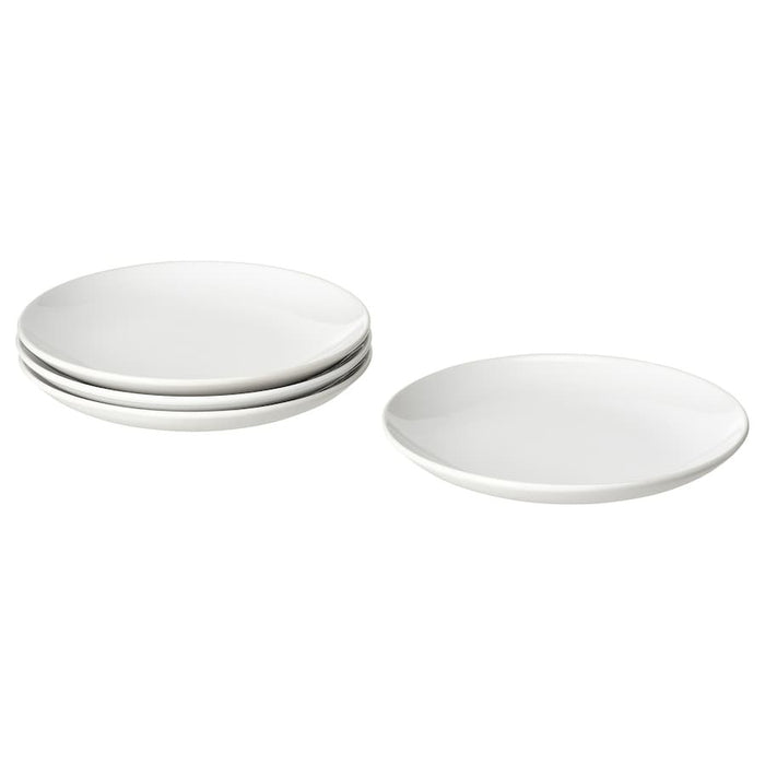 GODMIDDAG Side plate, white, 20 cm (Pack of 4), 90479723