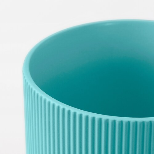 GRADVIS Plant pot, in/outdoor blue-turquoise, 12 cm, 60569334